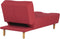 ALSTEN - Chaise longue - Rood - Symmetrisch - Polyester