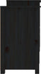 vidaXL - Dressoir - 164x37x68 - cm - massief - grenenhout - zwart