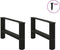 vidaXL - Salontafelpoten - 2 - st - 60x(30-31) - cm - staal - zwart