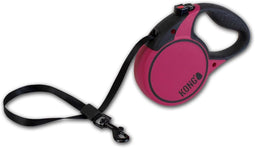 KONG Terrain Rollijn – Hondenriem – Met remsysteem - Tot 30 kg - M - 5 Meter - Roze