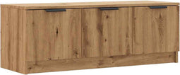 vidaXL - Tv-meubel - 102x35x36,5 - cm - bewerkt - hout - artisanaal - eikenkleur