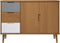 vidaXL - Dressoir - MOLDE - 113x40x80 - cm - massief - grenenhout - bruin