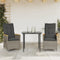 vidaXL - Tuinstoelen - 2 - st - verstelbaar - met - kussens - poly - rattan - grijs