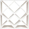 vidaXL - Wijnkast - 62x25x62 - cm - massief - grenenhout - wit