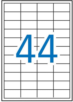 Apli laser A4 etiketten 48 | 5x25 | 4 4400