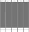 vidaXL - Kamerscherm - met - 5 - panelen - 300x200 - cm - stof - antracietkleurig