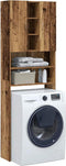 vidaXL - Wasmachinekast - 64x25,5x190 - cm - oud - houtkleurig