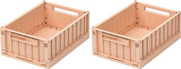 Liewood Weston storage box- 2 stuks - Small - Tuscany rose