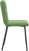 vidaXL - Eetkamerstoelen - 2 - st - fluweel - lichtgroen
