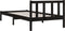 vidaXL - Bedframe - massief - grenenhout - zwart - 90x200 - cm