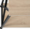 tectake® Tacoma - Consoletafel - Industrieel design - Zwart metalen frame - Afmeting (LxBxH) 100 x 35 x 80,5 cm - Lichtbruin