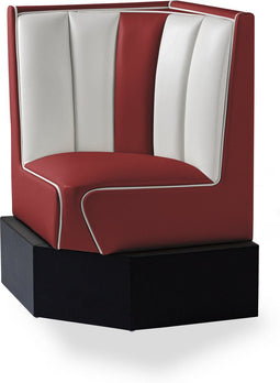 Bel Air Dinerbank Hoek HW-60/60 Ruby