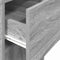 vidaXL - Computertorenstandaard - met - lade - 30x44x74 - cm - grijs - sonoma - eiken