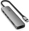 Satechi ST-P7SM - 7-in-1 USB-C Multiport Adapter - Gigabit Ethernet 4K HDMI 100W PD - Grijs