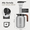 Lebenlang Thermoskan - 1,5L - Theefilter - Keramisch - Zwart