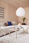 OYOY Iro Zitzak/Beanbag gestreept - Aqua/Caramel