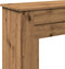 vidaXL - Haardombouw - 90x30x90 - cm - bewerkt - hout - artisanaal - eikenkleurig