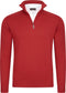 Cappuccino Italia - Heren Trui Mock Zip Pullover - Rood - Maat XL