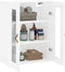 vidaXL - Wandkast - 69,5x34x90 - cm - hoogglans - wit