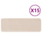vidaXL - Trapmatten - met - Latex - Achterkant - Crème - 25x60 - cm