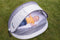Bo Jungle Speeltent Baby - Pop Up tent UV-werend - Muggengaas - 3 afneembare speeltjes - Uitneembare matras - Opbergzak - Grijs
