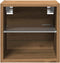 vidaXL - Tv-wandmeubel - met - LED-verlichting - 30x28,5x30cm - artisanaal - eiken