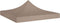 vidaXL - Partytentdak 270 g/m² - 2x2 m UV- en waterbestendig - taupe