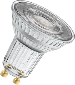OSRAM Superstar dimbare LED lamp met bijzonder hoge kleurweergave (CRI9-), GU1-basis helder glas ,Warm wit (27-K), 575 Lumen, substituut voor 46W-verlichtingsmiddel dimbaar, 1-Pak