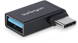 Startech.com USB-C naar USB-A Adapter - Haaks - 5Gbps Aluminium Zwart