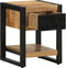 vidaXL - Nachtkastje - 35x34x45 - cm - massief - ruw - mangohout