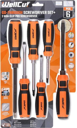 WELLCUT WC-SDD6U SCHROEVENDRAAIERSET | DOORLOPEND | 6-DELIG