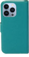 Mobiparts iPhone 13 Pro - Wallet Case - Saffiano motief - Turquoise