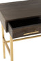 J-Line console Janis 2 Laden - hout/ijzer - bruin/goud