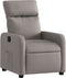 Fauteuil verstelbaar stof taupe