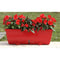 RIVIERA EVA bloembak - Set van 2 plantenbakken - Kunststof - 57 cm - Rood