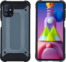 iMoshion Hoesje Geschikt voor Samsung Galaxy M51 Hoesje - iMoshion Rugged Xtreme Backcover - Donkerblauw
