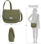 Travelon Heritage - Anti-diefstal Saddle Crossbody Tas - RFID snijbestendige band vergrendelbare ritsen - Sage