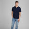 JACK&JONES PREMIUM JPRBLALOGO SPRING SS POLO NOOS - Polo - Katoen met stretch - Donkerblauw - Maat L