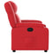 Fauteuil verstelbaar kunstleer rood