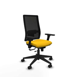 Piqueras y Crespo 3D066N0 - Bureaustoel - Verstelbare hoogte met armleuning - Geel