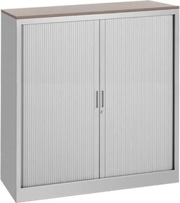 Stalen roldeurkast 135x120x43cm bladkleur Speciale Kleur framekleur Licht grijs (Ral 7035)