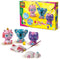 SES - Gieten en schilderen - Glitter dieren - kat, koala en unicorn - sneldrogend - met vormpjes, gips, verf, penseel en glitters