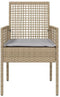 vidaXL - Ligbedden - 2 - stuks - met - Kussens - Beige - Poly - Rattan