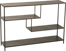 J-Line rek Laag Onregelmatige Niveaus - metaal - zwart