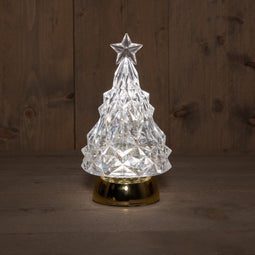Anna's Collection - B.O. Tree Glitter Water Led Warm White Gold Base