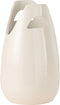 J-Line vaas Handvat - keramiek - wit - large - 40 cm hoog