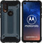 iMoshion Hoesje Geschikt voor Motorola One Vision Hoesje - iMoshion Rugged Xtreme Backcover - Donkerblauw