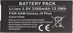 Batterij geschikt voor Samsung Galaxy J4 Plus, Li-Polymer, 3.8V, 3300mAh, 12.5Wh