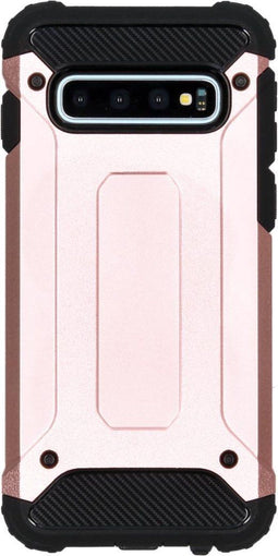 iMoshion Hoesje Geschikt voor Samsung Galaxy S10 Hoesje - iMoshion Rugged Xtreme Backcover - Rosé
