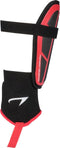 Avento Pro-Style Scheenbeschermers - Anatomisch - Rood/Zwart - Maat L (1 paar)